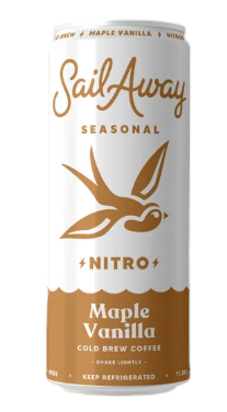 Sail Away Nitro Cold Brew Coffee Maple Vanilla 11.5oz 12ct